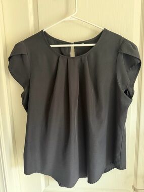 Multiple (6) black tops great for work and under blazers.